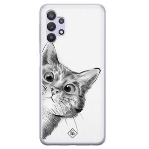 Casimoda Samsung Galaxy A32 5G siliconen hoesje - Peekaboo
