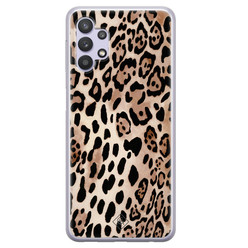 Casimoda Samsung Galaxy A32 5G siliconen hoesje - Golden wildcat