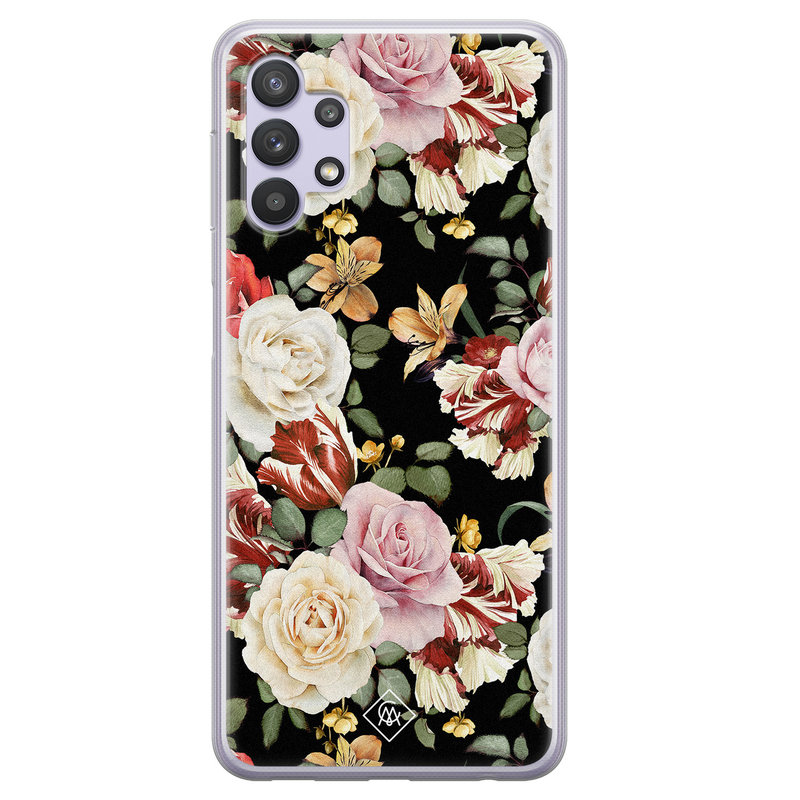 Casimoda Samsung Galaxy A32 5G siliconen hoesje - Flowerpower