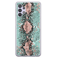 Casimoda Samsung Galaxy A32 5G siliconen hoesje - Snake pastel