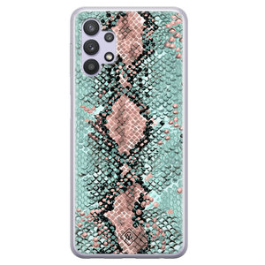 Casimoda Samsung Galaxy A32 5G siliconen hoesje - Snake pastel