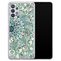 Casimoda Samsung Galaxy A32 5G siliconen hoesje - Mandala blauw