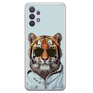 Casimoda Samsung Galaxy A32 5G siliconen hoesje - Tijger wild