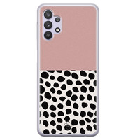Casimoda Samsung Galaxy A32 5G siliconen hoesje - Pink dots
