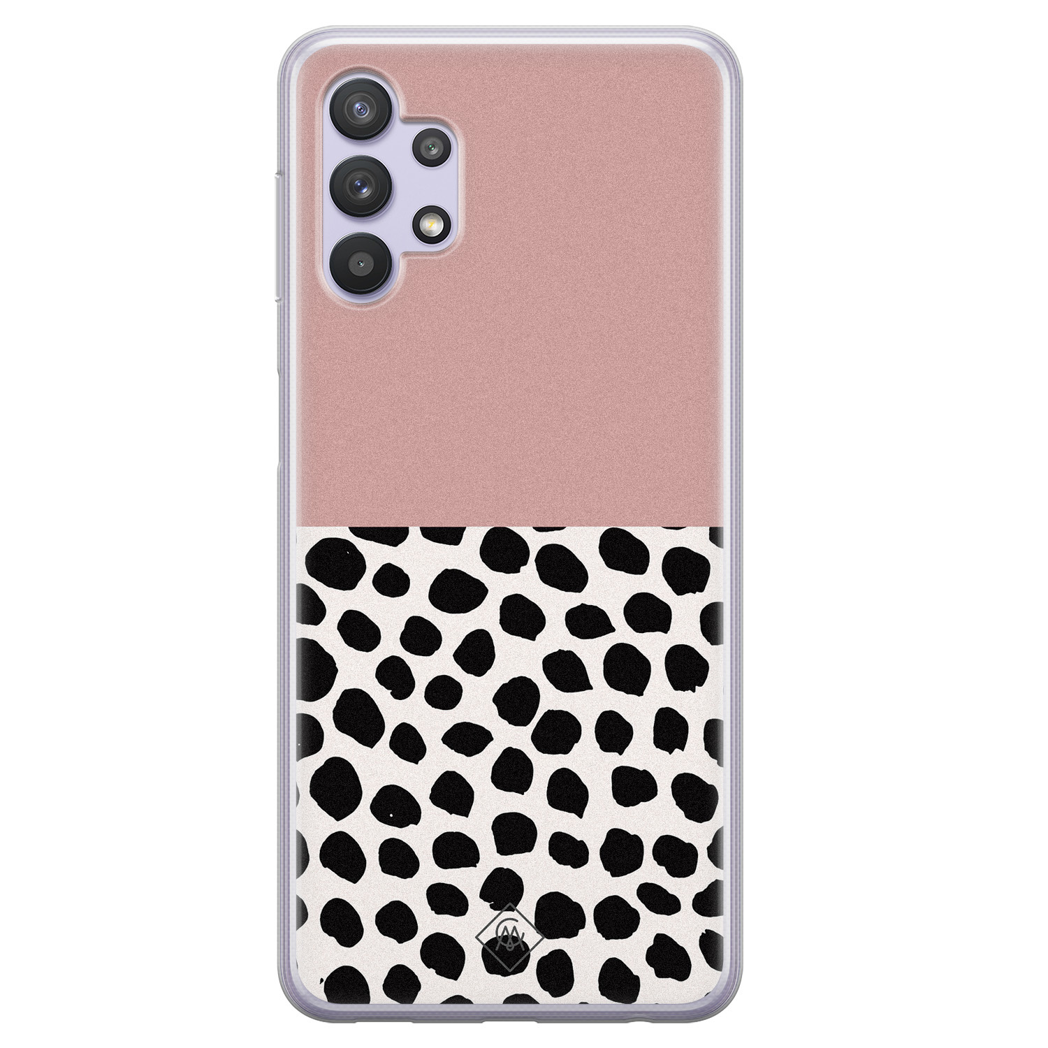 Samsung Galaxy A32 5G siliconen hoesje Pink dots