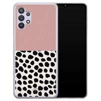 Casimoda Samsung Galaxy A32 5G siliconen hoesje - Pink dots