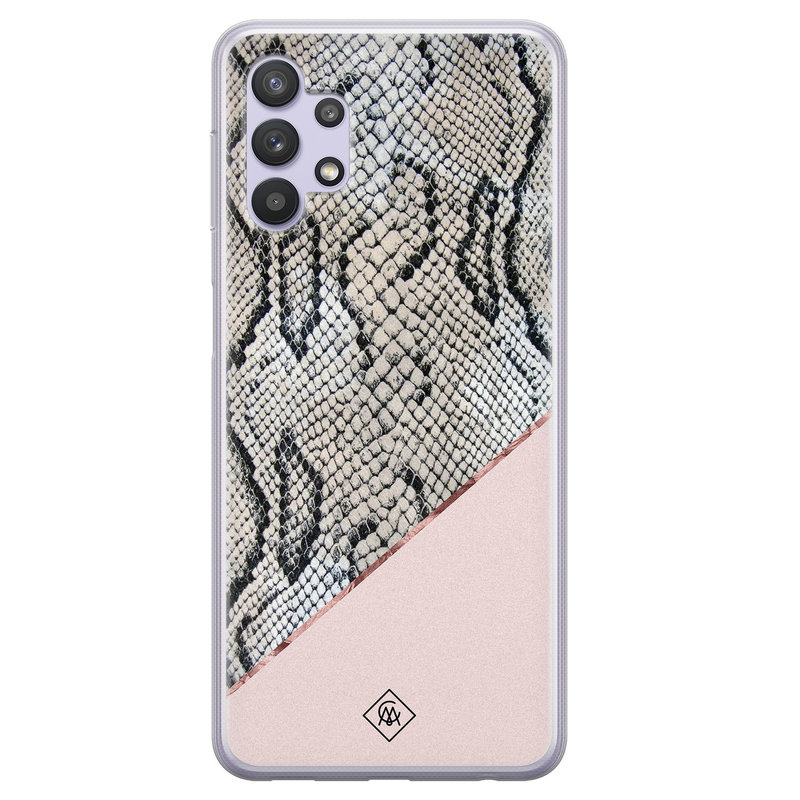 Casimoda Samsung Galaxy A32 5G siliconen hoesje - Snake print