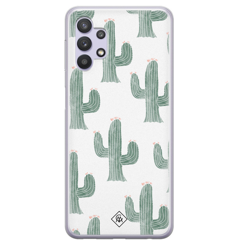 Casimoda Samsung Galaxy A32 5G siliconen hoesje - Cactus print