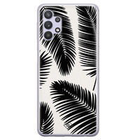Casimoda Samsung Galaxy A32 5G siliconen hoesje - Palm leaves silhouette