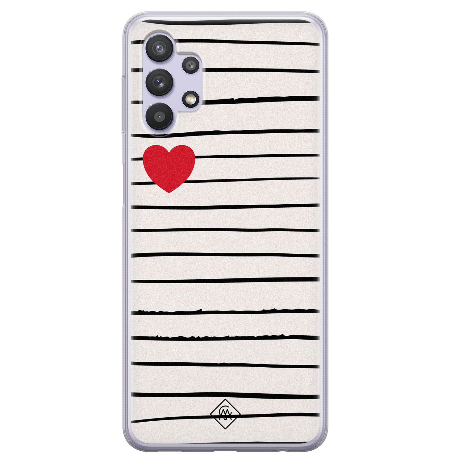 Samsung Galaxy A32 5G siliconen hoesje Heart queen