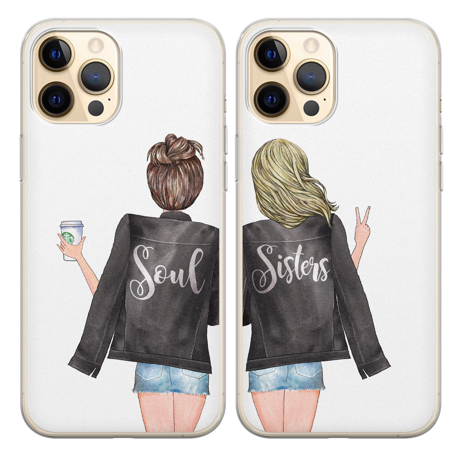 Best friends siliconen hoesjes Soul sisters