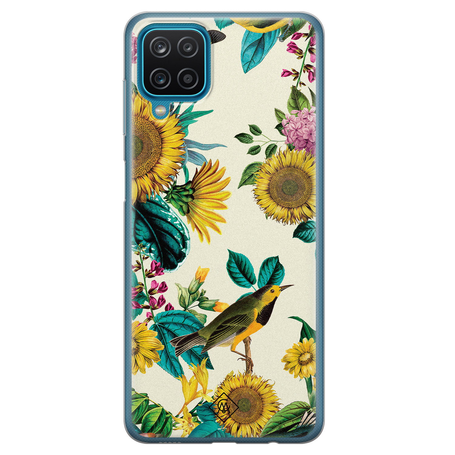 Samsung Galaxy A12 siliconen hoesje Sunflowers