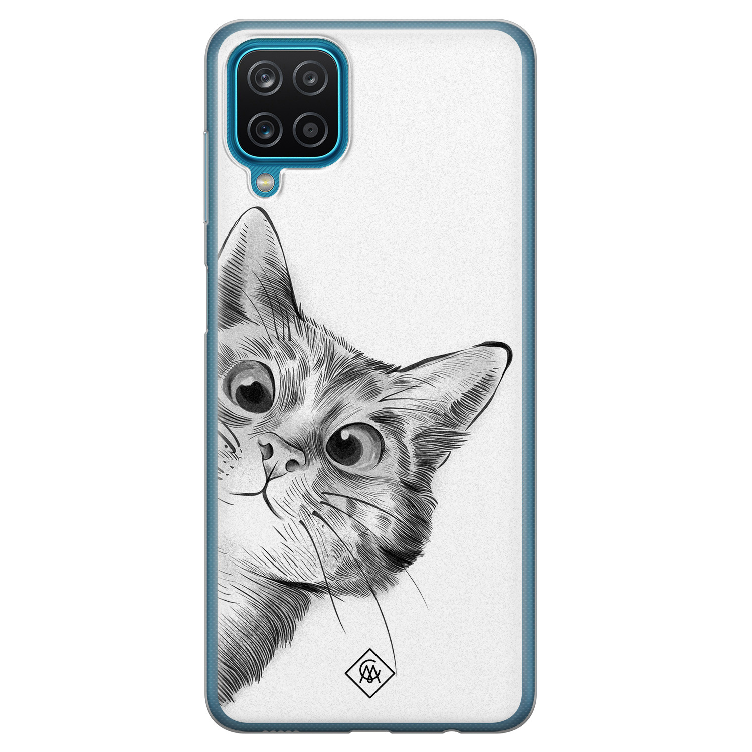 Samsung Galaxy A12 siliconen hoesje Peekaboo