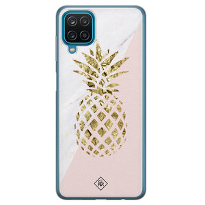 Casimoda Samsung Galaxy A12 siliconen hoesje - Ananas