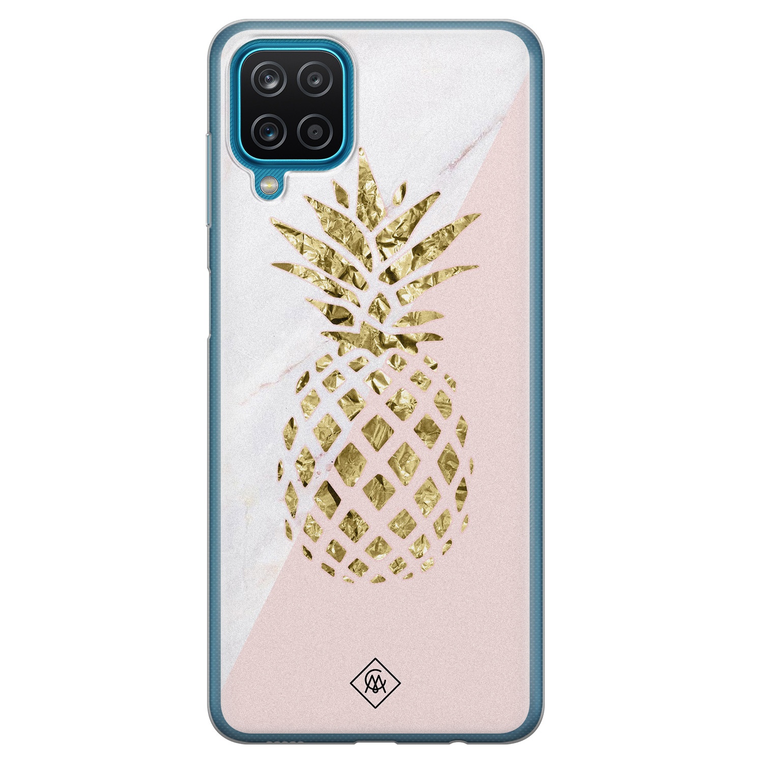 Samsung Galaxy A12 siliconen hoesje Ananas
