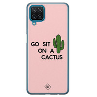 Casimoda Samsung Galaxy A12 siliconen hoesje - Go sit on a cactus