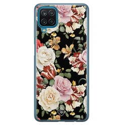 Casimoda Samsung Galaxy A12 siliconen hoesje - Flowerpower