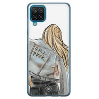 Casimoda Samsung Galaxy A12 siliconen hoesje - GRL PWR