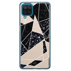 Casimoda Samsung Galaxy A12 siliconen hoesje - Abstract painted