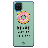 Casimoda Samsung Galaxy A12 siliconen hoesje - Donut worry