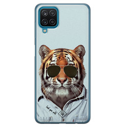 Casimoda Samsung Galaxy A12 siliconen hoesje - Tijger wild