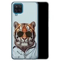 Casimoda Samsung Galaxy A12 siliconen hoesje - Tijger wild