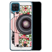 Casimoda Samsung Galaxy A12 siliconen telefoonhoesje - Hippie camera
