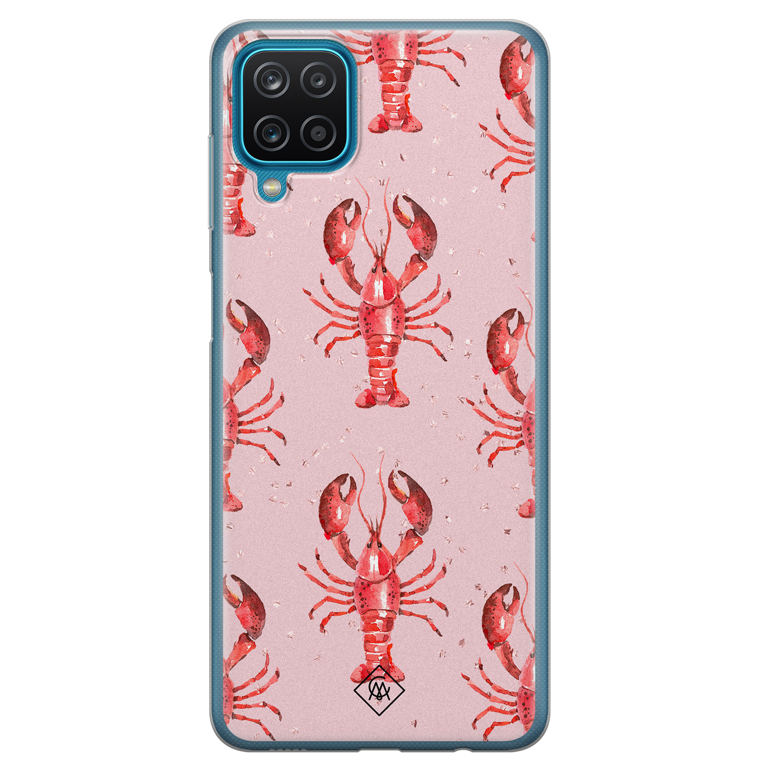 Samsung Galaxy A12 siliconen telefoonhoesje Lobster all the way