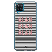 Casimoda Samsung Galaxy A12 siliconen telefoonhoesje - Blah blah blah