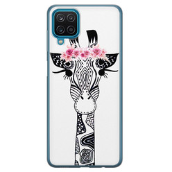 Casimoda Samsung Galaxy A12 siliconen hoesje - Giraffe