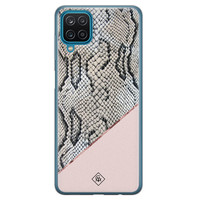 Casimoda Samsung Galaxy A12 siliconen hoesje - Snake print