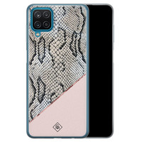 Casimoda Samsung Galaxy A12 siliconen hoesje - Snake print