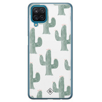 Casimoda Samsung Galaxy A12 siliconen telefoonhoesje - Cactus print
