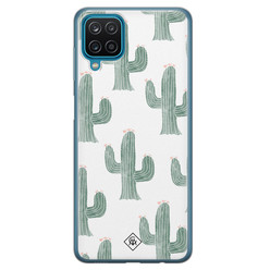 Casimoda Samsung Galaxy A12 siliconen hoesje - Cactus print