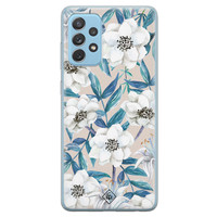 Casimoda Samsung Galaxy A52 (5G) siliconen telefoonhoesje - Touch of flowers