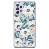 Casimoda Samsung Galaxy A72 siliconen telefoonhoesje - Touch of flowers