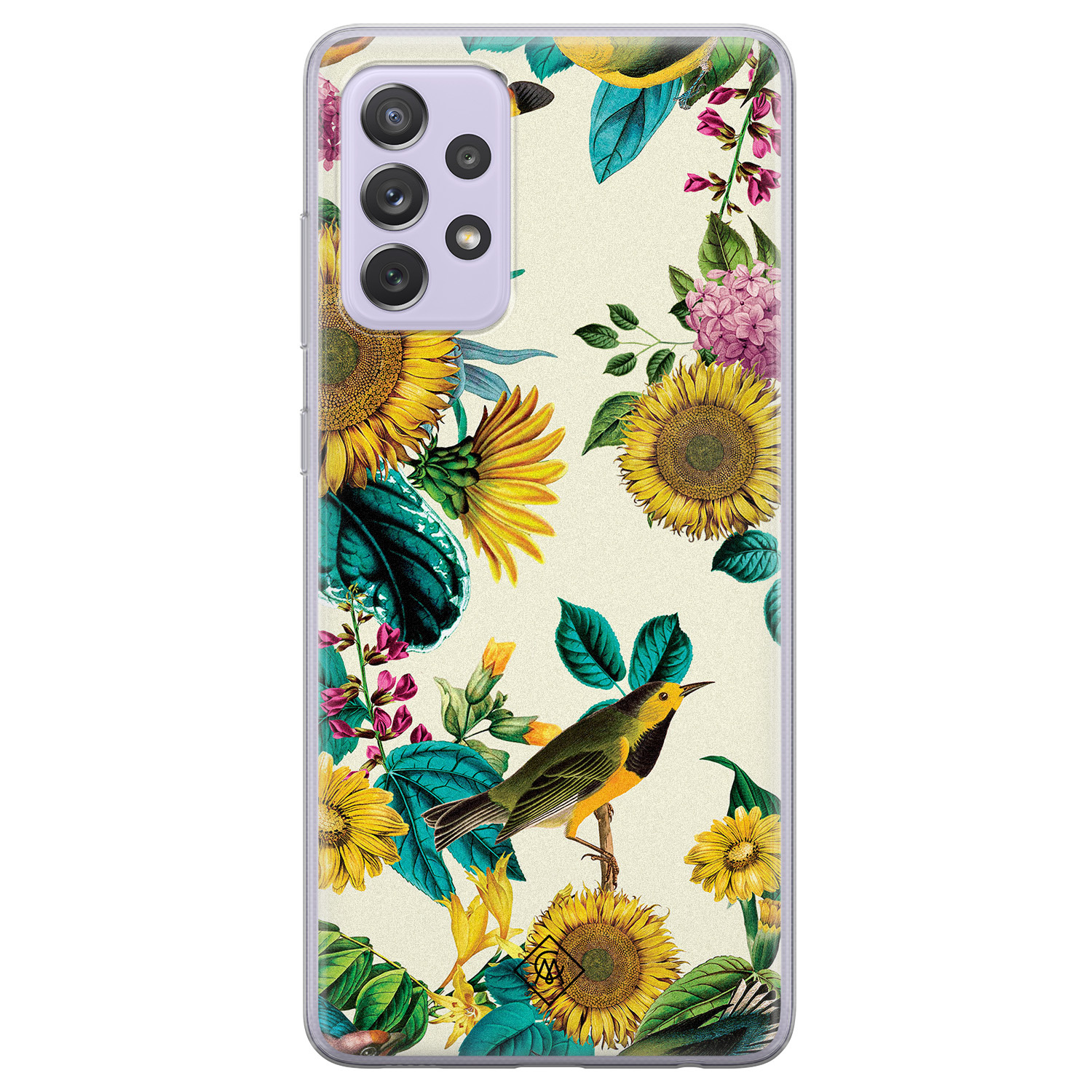 Samsung Galaxy A72 siliconen hoesje - Sunflowers