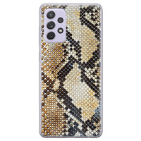 Casimoda Samsung Galaxy A72 siliconen hoesje - Golden snake