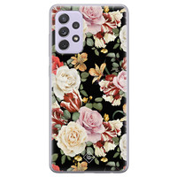 Casimoda Samsung Galaxy A72 siliconen hoesje - Flowerpower