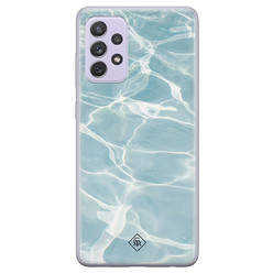 Casimoda Samsung Galaxy A72 siliconen hoesje - Aqua