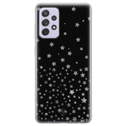 Casimoda Samsung Galaxy A72 siliconen hoesje - Falling stars