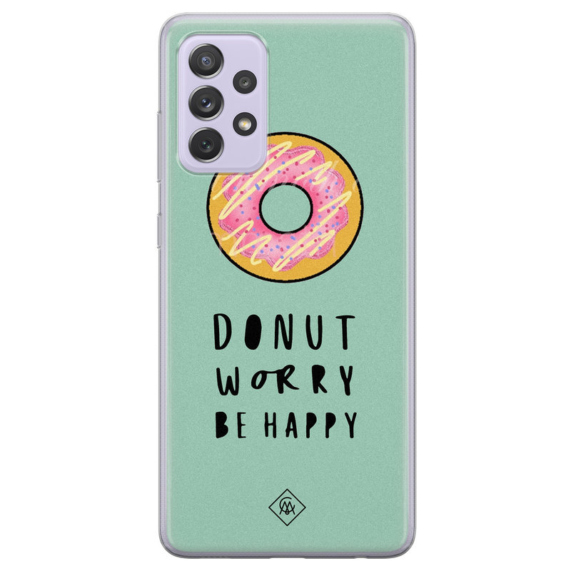 Casimoda Samsung Galaxy A72 siliconen hoesje - Donut worry