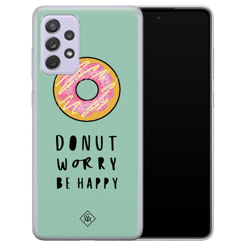 Casimoda Samsung Galaxy A72 siliconen hoesje - Donut worry