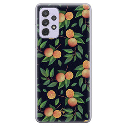 Casimoda Samsung Galaxy A72 siliconen hoesje - Orange lemonade