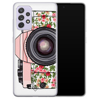 Casimoda Samsung Galaxy A72 siliconen telefoonhoesje - Hippie camera
