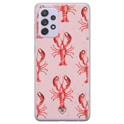 Casimoda Samsung Galaxy A72 siliconen hoesje - Lobster all the way