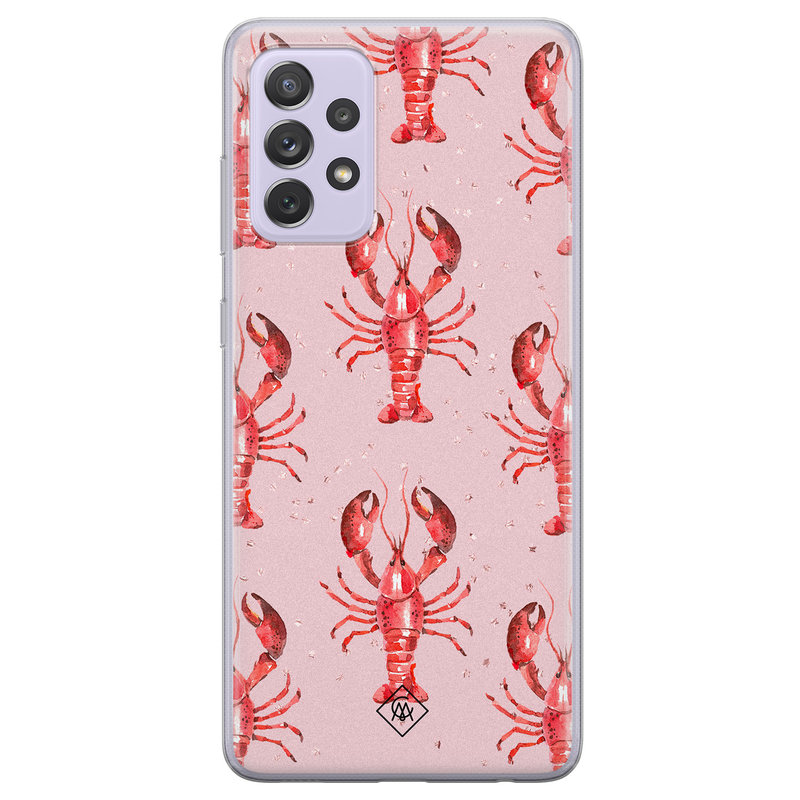 Casimoda Samsung Galaxy A72 siliconen telefoonhoesje - Lobster all the way