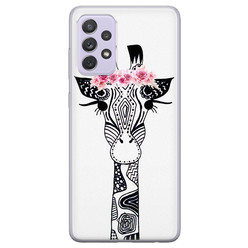 Casimoda Samsung Galaxy A72 siliconen hoesje - Giraffe