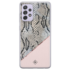 Casimoda Samsung Galaxy A72 siliconen hoesje - Snake print