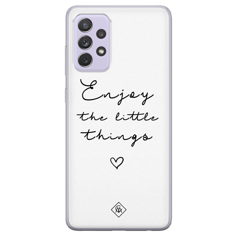 Casimoda Samsung Galaxy A72 siliconen hoesje - Enjoy life